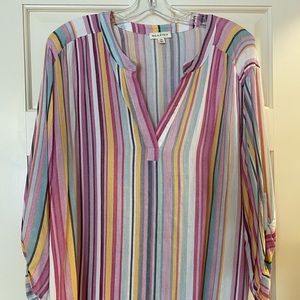 Main Strip V-Neck Tunic